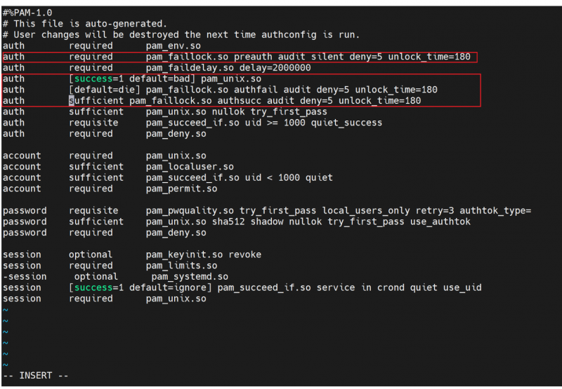 linux設置用戶密碼輸入錯誤的最大次數(shù)