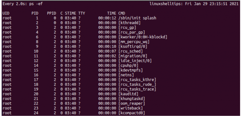 在Linux服務器中使用Watch定期運行命令？