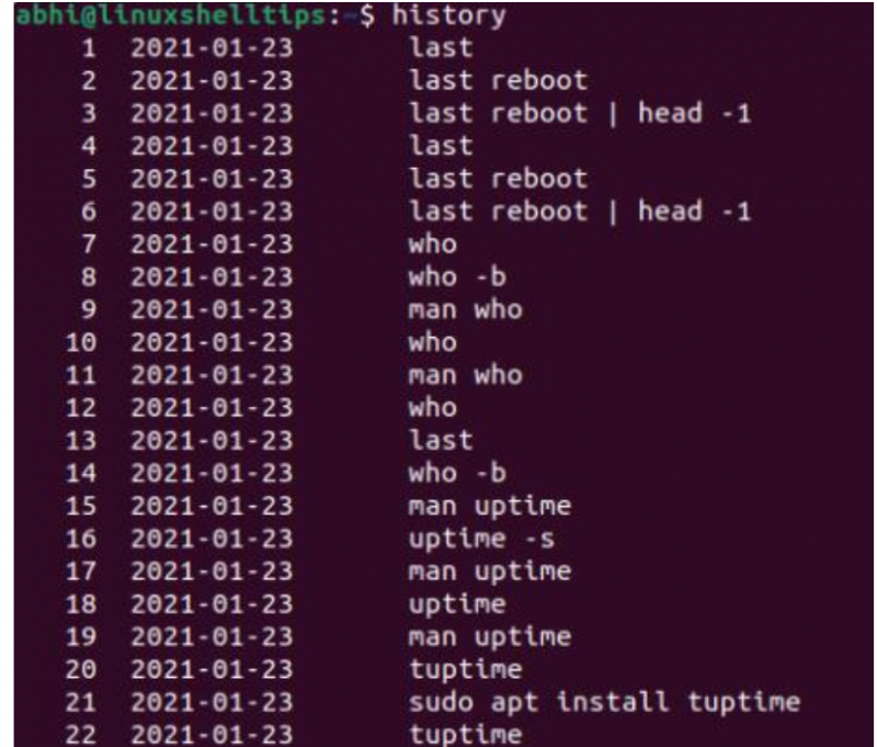 如何按日期查看Linux服務器命令歷史記錄？