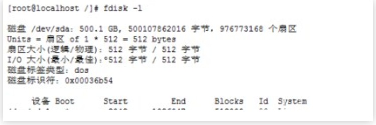 香港centos云服務器fdisk -l命令亂碼
